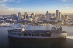 USNS Hershel "Woody" Williams, designed and built by General Dynamics NASSCO, completes sea trials and is delivered to the U.S. Navy