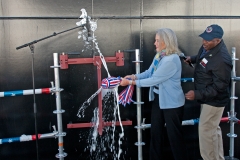 USNS John Glenn Christening Ceremony - Lyn Glenn Christens the Ship