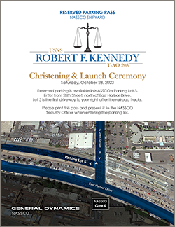 Robert F. Kennedy Christening Parking Pass